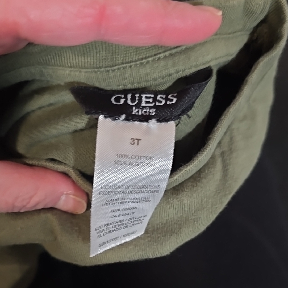 GUESS Kids Green T-Shirt - Picture 7 of 7
